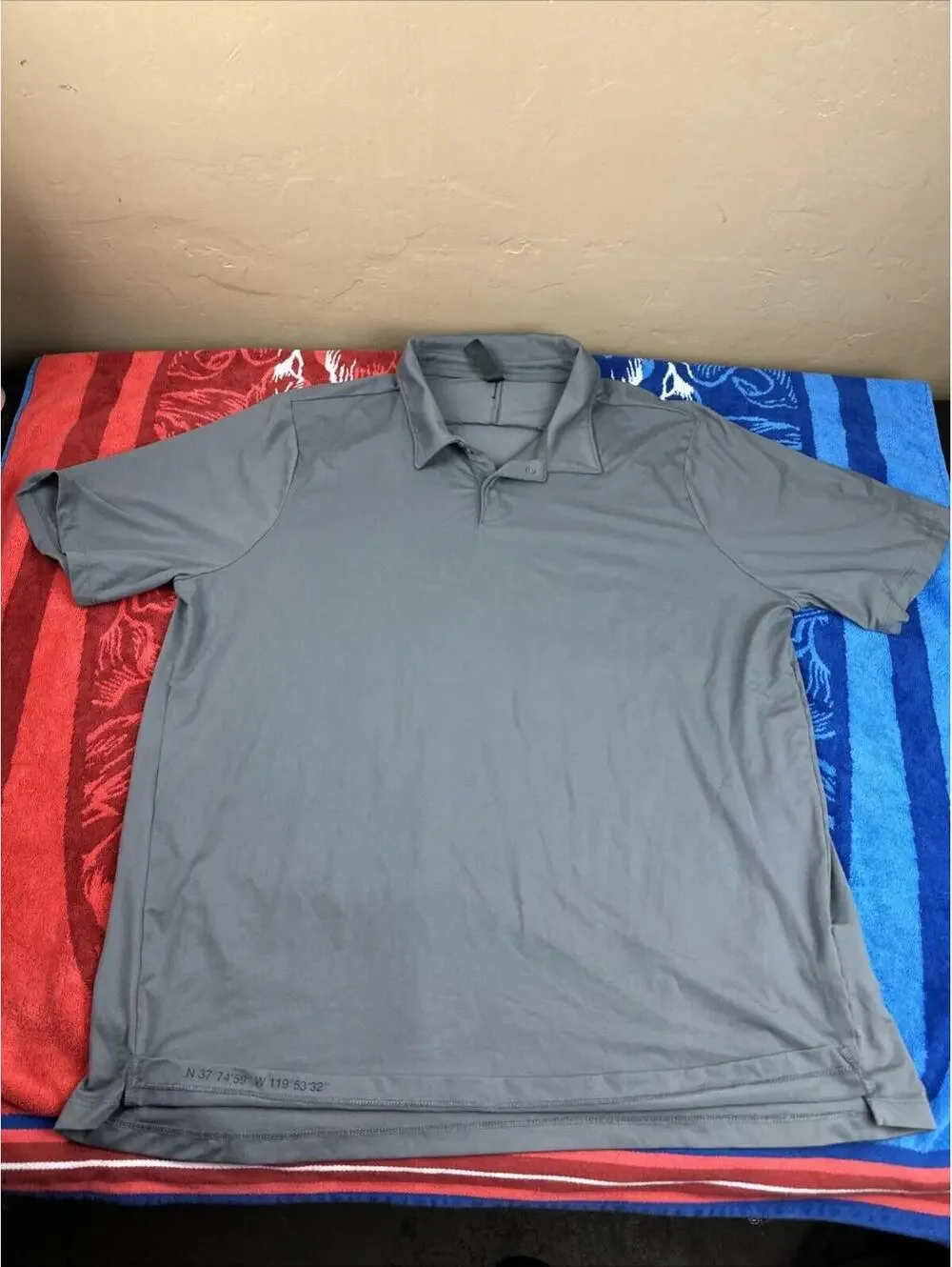 The North Face Men’s Grey Polo Shirt Sz Xl